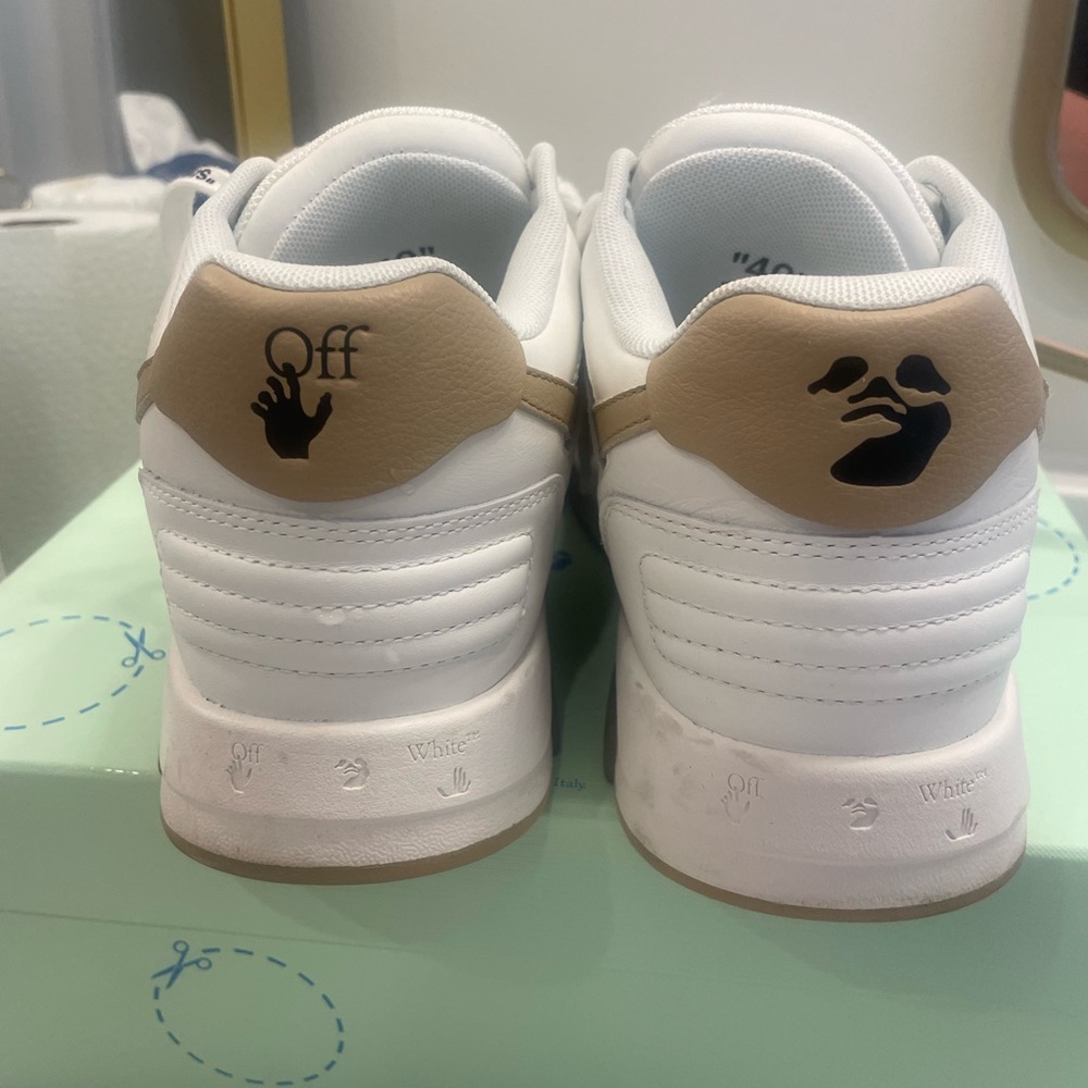 Off-White White and Tan Sneakers - Picture 3 of 3